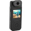 Annadue Videocamera con Clip Posteriore, Dash Cam per Moto con Schermo IPS 2K da 1,5 Pollici, Fotocamera per Corpo Indossabile con Obiettivo Magnetico Ruotabile a 180 Gradi per