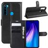 Fertuo Cover Xiaomi Redmi Note 8T, Custodia Portafoglio Cover a Libro in Pelle Flip Case con Silicone Bumper, Fibbia Magnetica, Porta Carte, Kickstand, per Xiaomi Redmi Note 8T, Nero