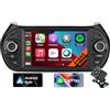 CHARGONIC Radio per Auto Android 12 per Fiat Fiorino/Qubo/Peugeot Bipper/Citroen Nemo, 7 Pollici Stereo per Auto, Supporto CarPlay/Android Auto, MirrorLink, Bluetooth, Controllo del Volante (8core 4GB+64GB)