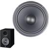 Generic Woofer con membrana vibrante, 3-12 pollici Sostituzione altoparlante booster, Radiatore altoparlante passivo progettato per casse subwoofer audio domestiche e mobili