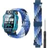 GIOPUEY Cinturini Compatibile con imoo Watch Phone Z7/Z6, Cinturino in Morbido Nylon Intrecciato [Unisex] [Traspirante] - Blue-A