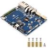 Coolwell Dual Ethernet Base Board for Raspberry Pi CM5, 2.5G & 1G RJ45 Ports, Dual 4K Display, Dual MIPI, NVMe SSD Boot Support, Compatible with for Rasp-berry Pi Compute Module 5 Lite/eMMC