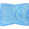Amaray Custodie per Blu-ray, 15 mm, Machine-pack-quality, Transparente, Blu, 50 pezzi