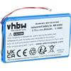 vhbw batteria compatibile con Sony NW-A3000 MP3 music player lettore musicale (850mAh, 3,7V, Li-Ion)