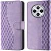 CaseGla Cover per Xiaomi Redmi 14C / A3 Pro custodia portafoglio Viola | Blocco RFID, 3 scomparti carte, 1 tasca banconote, Chiusura magnetica, Supporto, Pelle PU flip cover per Xiaomi Poco M7/ C75