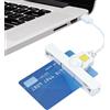Generico Lettore USB CAC - Lettore di smart card ad accesso comune USB C |. Lettore di schede CAC per Pro Lettore di schede CAC per laptop Lettore di schede CAC per Chromebook Lettore di schede CAC dod Lettore