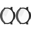 MGUEIAO [2 Pack Compatibile con Huawei Watch GT 5 41mm per Cover,Custodia Rigida con Vetro Temperato,Protezione Totale Ultra Sottile HD Clear Pellicola Protettiva-Nero