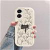 hdqICase Gatto Custodia Onda Silicone Morbido Compatibile con Honor 90 Lite 5G Bianco Cover