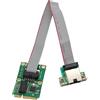 Dpofirs Scheda Controller di Rete Mini PCIe 10 100 1000 Mbps Scheda NIC LAN RJ45 Stabile con Adattamento Automatico per Computer Desktop con Full Half Duplex, Codifica VLAN e