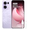 Oppo Reno13 Pro 5G Smartphone sbloccato IA, 12 GB di RAM + 512 GB, display AMOLED 6,83 a 120 Hz, fotocamera 50 MP, teleobiettivo 3,5x, batteria 5.800 mAh, ricarica da 80 W, versione spagnola, viola