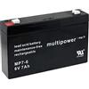 akku-net Batteria al piombo akku-net (multipower) MP7-6, 6V, Lead-Acid