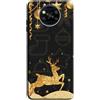 Mixroom - Cover Custodia Back Case In TPU Silicone Morbido Per Honor Magic7 Lite 5G / Honor Magic 7 Lite 5G Fantasia Renna E Decorazioni Natalizie U870