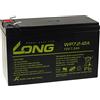 akku-net Batteria di ricambio KungLong per USV APC Back-UPS ES 550, 12V, Lead-Acid