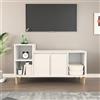 BUKSCYJS Mobile Tv Alto,Mobile Tv Bassomobile Porta Tv Bianco 100x35x55 Cm In Legno Multistratoadatto Per L'Uso Sotto Il Televisore, In Soggiorno, In Camera Da Letto
