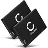CELLONIC 2x Batteria per Router e hotspot mobili Compatibile con Huawei E5330, E5372, E5377, HB554666RAW - (1700mAh, 3.7V)
