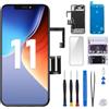 Risidamoy per iPhone 11 Sostituzione dello schermo 6.1 pollici con altoparlante auricolare e kit sensore Assemblea completa 3D Touch LCD Display Digitizer Fix Tools Vite Magnetica Mat Front Earpiece