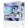 Noua Nexus P200 Case PC Gaming ATX Mid-Tower, Ventola LED ARGB 120mm MB Sync, Pannello Frontale e Laterale in Vetro Temperato Senza Cornice, Bianco