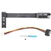 Plyisty Adattatore Cavo Prolunga PCIe 4.0 X4 a M.2 M 64 Gbps, Supporto NVMe 2230/2242/2260/2280, Riser FPC Flessibile con PCB a 4 Strati e LED, per Espansione PCIe SSD EGPU