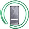 Tumundosmartphone Cover Ciondolo Trasparente per Realme Gt Master Edition Con Cordino - Verde Acqua