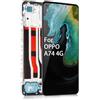 TELEMATICARICAMBI LCD Display TFT e Touch Screen Compatibile con Oppo A74 (4G) CPH2219 e F19 CPH2219 (4G) Colore Nero + Frame/Telaio/Cornice