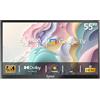 SYLVOX 55 TV da Esterno, 4K HDR10 1000Nits, Smart Google TV IP55 Impermeabile, DVB-T2/S2/C HEVC 10, WiFi, Google Assistant, Outdoor Televisione per Piscina, Giardini, Terrazza (Deck Pro 2.0)