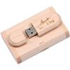HDLOVE Chiavetta USB Personalizzata Con Incisione, Disco Di Archiviazione Foto Di Nozze Con Nome, Chiavetta USB In Legno Regalo Per Matrimonio, Laurea, Festa Del Papà, Festa Della Mamma, Compleanno