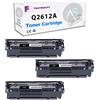 Generico 3 CARTUCCE TONER COMPATIBILI PER STAMPANTI HP 12A Q2612A Laserjet 1010 1012 1015 1018 1020 1022 1022n 1022nw 3015 3020 3030 3050 3052 3055 M1005 M1319 M1319f - 2000 copie