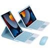 ZKAIAI Custodia per Tastiera Verticale Magnetica per iPad Pro 11 Pollici 4a/3a/2a/1a Gen (2022/2021/2020/2018), Controllo Magnetico Rotante a 360 Gradi, Tastiera Bluetooth Trackpad con Mouse, Blu