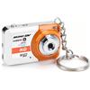 Sxhlseller Videocamera Mini DV, Registratore Videocamera HD Piccolo Supporto Rilevazione Movimento Memoria 32G, Videoregistratore Portachiavi Mini Fotocamera USB per Webcam, per (Arancia)