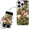 Yoedge Cover Personalizzata per iPhone 16 Pro 6,3 Personalizzato con Foto Immagine Testi Disegni Custodia Personalizzabile Regalo Album Personalizzabili Trasparente per iPhone 16 Pro