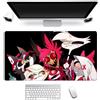 Anjinguang Hazbin Hotel Tappetino per Mouse, Tappetino per Mouse Anime Alastor/Angel Dust, Tappetino per Mouse da Gaming Grande 800×300mm Tappetino per Tastiera da Scrivania per Computer Laptop