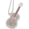 Ciway Diamond - Chiavetta USB 2.0 pendrive con collana, 100% capacità originale, 16 GB, a forma di chitarra