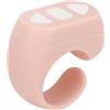 Annadue Controllo Remoto Ring Finger Scroller, Bluetooth Remoto Scrolling Ring Page Turner Fai Come Selfie Device Camera Remote Shutter (Rosa)