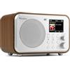 Audizio Milan DAB Radio con Bluetooth, batteria da 10 ore, radio da 2000 mAh, radiosveglia con sleeptimer, linea out, FM, ricerca auto, 40 posizioni, radio digitale mobile DAB Plus, radio da cucina,