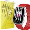 Blueshaweu 6 Pezzi Pellicola per Qecnato S68 ‎1,95" SmartWatch, Pellicola Protettiva Compatibile per Qecnato S68 1,95" Smartwatch, Sensibile al Tatto, Senza Bolle, HD TPU Film (Trasparente)