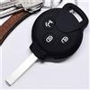 mt key Coperchio di protezione in silicone nero per chiavi auto compatibili con Smart 451 Fortwo