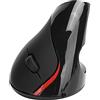 Goshyda Mouse Ottico Verticale, Wireless Portatile 5D di Seconda Generazione, 2.4G 1600 DPI, Mano Destra Ergonomica, Mouse per Computer Desktop Laptop per Attività di Gioco in Ufficio(nero)