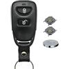 mt key Telecomando per auto, 1 custodia con 2 tasti + 1 tastierino + 2 microinterruttori + 1 batteria CR2032