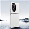 BRAND SET Custodia in Pelle per Honor 200 Pro - Cover Telefono Placcata Morbida e Leggera Con Cornice, Elegante - Bianco