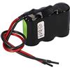 Akkuman.de Akkutechnik vom Fachmann Batteria NiMH 3,6 V 4000 mAh F1x3 Baby C con cavo e prese Faston -4,8 mm/+6,3 mm