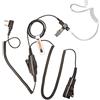 Earpiece Hub Auricolare doppio PTT microfono auricolare per Kenwood 2 pin radio bidirezionale