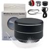 Syeefula Buzzgo Speaker, Buzzgo Echo Portable Wirelessly Black Technology Bone Conduction Bluetooth Speaker, Mini Size Music Player for Home, Outdoor, Travel (Black)