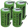 Electron 4x Batteria ricaricabile Ni-Mh D Torcia 1,2V 10000mAh 10Ah con linguette lamelle terminali a saldare per pacco pacchi batteria