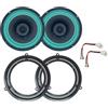 IPNOSIS ABSOLUTE PRESSURE SOUND Kit 2 Casse IPNOSIS IP-01165 per Fiat Panda dal 2003 al 2012 con 2 Supporti Anteriori e 2 Connettori