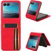 BellaCase Custodia Motorola Razr 40 Ultra [Slot per Carte] [Caso Pratico] Compatibile con lo Smartphone Motorola Razr 40 Ultra(Rosso)