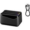 Hesupy Hub di ricarica della batteria per Insta360 X5, custodia per ricarica rapida Stazione fotocamera Battery Manager con cavo di ricarica per Insta 360 X5 per 3 batterie Ricarica simultanea