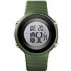 TONSHEN Unisex Outdoor Sportivo Orologi da Polso 50M Impermeabile LED Elettronico Multifunzione Digitale Plastica Orologio Uomo e Donna (Verde)