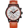 Curren VALUTA lusso orologi sportivi di modo degli uomini superiori di marca casual polso Military Watch Brown 8217