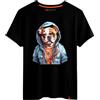 Magmatic - Maglietta Bulldog Francese Animali per Uomo, Collezione Urban Vibes T Shirt Nera Premium 100% Cotone, Regalo Animale, appassionato di Cani, Regalo di Natale Uomo Fan di Animale