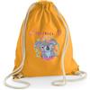Handmade Sacca Zainetto in 100% cotone Personalizzabile con Nome e Disegno; Sacca asilo personalizzata; Scuola; Palestra; Zaino